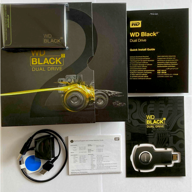 WD Black2 DUAL DRIVE HDD(1TB) SSD(120GB) スマホ/家電/カメラのPC/タブレット(PCパーツ)の商品写真