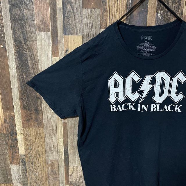 AC/DC ロック バンT メンズ プリント 3XL USA古着 半袖 Tシャツの通販