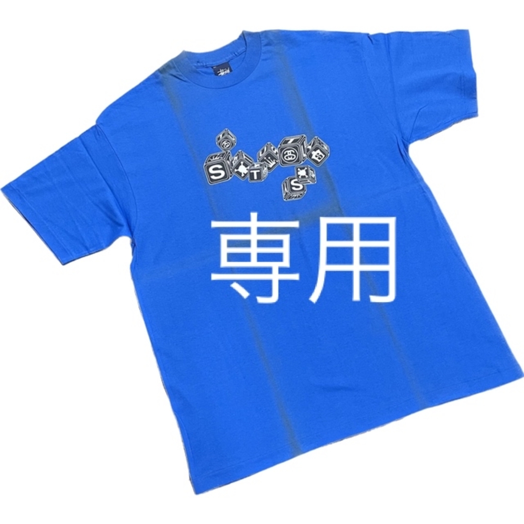 STUSSY - 【STUSSY】90s old stussy ダイスTシャツ XL 青の通販 by