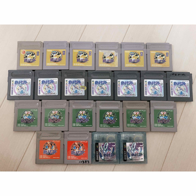 ジャンク品 ポケットモンスター ゲームボーイソフト まとめ売り - 携帯 ...