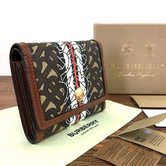 未使用品 BURBERRY コンパクトウォレット 329-