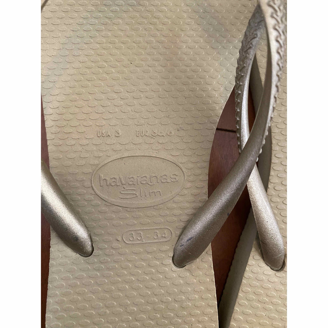 havaianas(ハワイアナス)のhavaianasハワイアナス　ビーチサンダル　キッズ　中古品 キッズ/ベビー/マタニティのキッズ靴/シューズ(15cm~)(サンダル)の商品写真