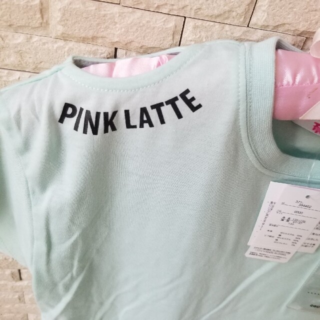 PINK-latte(ピンクラテ)の新品　春夏パジャマ 130　女の子 半袖 ガールズパジャマ ルームウェア 部屋着 キッズ/ベビー/マタニティのキッズ服女の子用(90cm~)(パジャマ)の商品写真