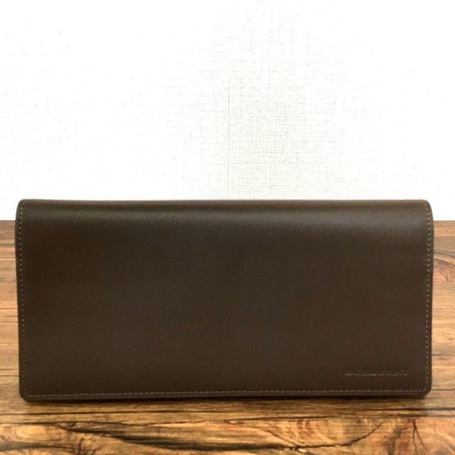 BURBERRY(バーバリー)の極美品 BURBERRY 長財布 ラムスキン こげ茶 333 メンズのファッション小物(長財布)の商品写真