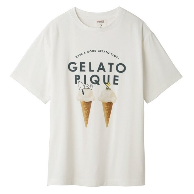【タイムセール】gelato pique ×PEANUTS ワンポイントＴシャツ