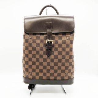 ルイヴィトン(LOUIS VUITTON)の美品 LOUIS VUITTON ルイ・ヴィトン ダミエ ソーホー エベヌ リュック デイパック ブラウン PVC レディース メンズ ファッション N51132 USED 【中古】(リュック/バックパック)