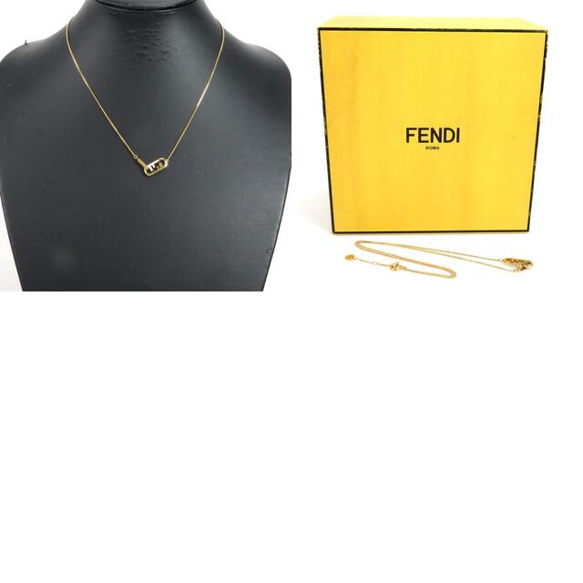 FENDI(フェンディ)のフェンディ FENDI ネックレス オーロック ネックレス GP/ラインストーン ゴールド レディース 送料無料【中古】 h29371f レディースのアクセサリー(ネックレス)の商品写真