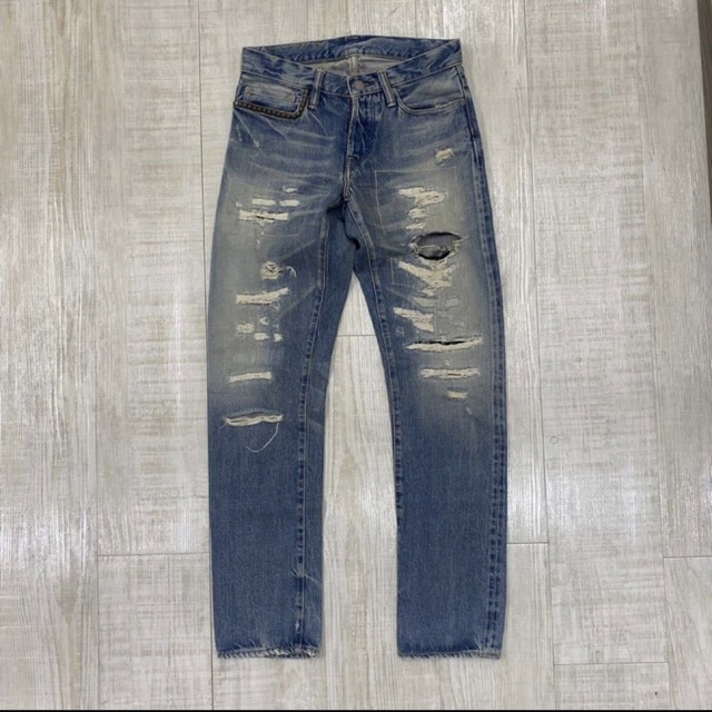 09aw ヒステリックグラマー ダメージ加工 リペア加工 スタッズデニム XS | フリマアプリ ラクマ