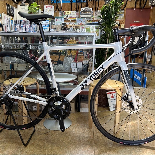 新品 ヨネックス グローエント シマノ105(R7000)完成車 Mサイズ 白自転車