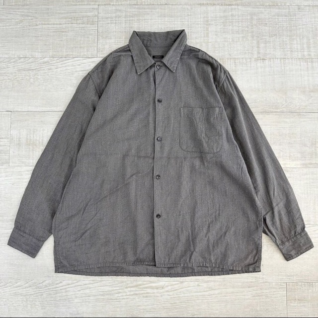 COMOLI - 20aw COMOLI コモリ ヨリ杢 オープンカラー シャツ サイズ 3