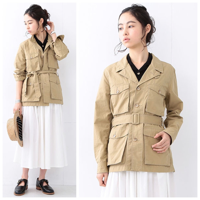 セール中新品 BEAMS BOY サファリジャケット 定価27280円 レディース