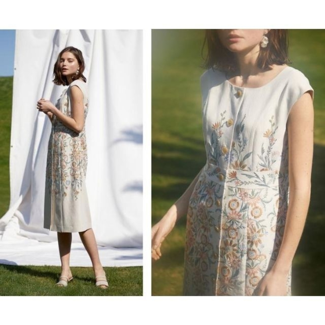 JILLSTUART(ジルスチュアート)のマライア刺繍ワンピース   JILLSTUART レディースのワンピース(ロングワンピース/マキシワンピース)の商品写真