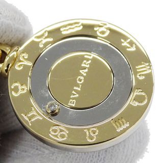 ブルガリ BVLGARI ペンダントトップ レディース メンズ ブランド チャーム 750YG ステンレス ホロスコープ イエローゴールド シルバー  磨き済み 【中古】