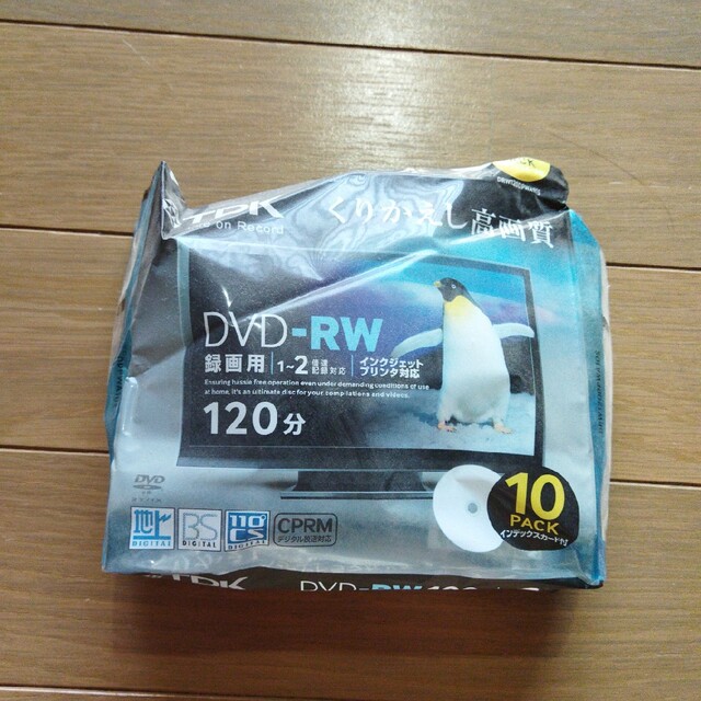TDK 録画用DVD-RW 120分 DRW120DPWA　2枚のみ！ スマホ/家電/カメラのテレビ/映像機器(その他)の商品写真