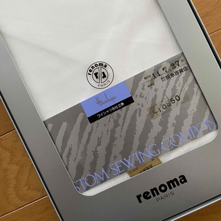レノマ(RENOMA)のrenoma ワイシャツ生地  仕立券付き 阪急百貨店 レディースシャツにもOK(シャツ)