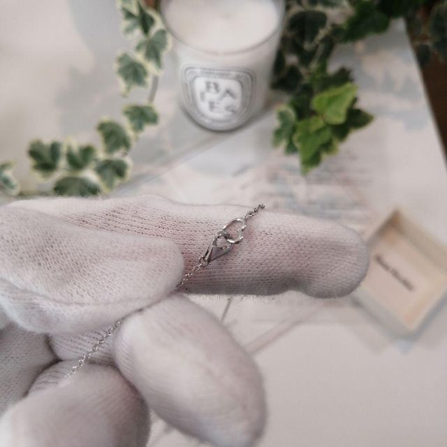 ポンテヴェキオ フラワーダイヤモンドネックレス0.2ct K18ホワイト