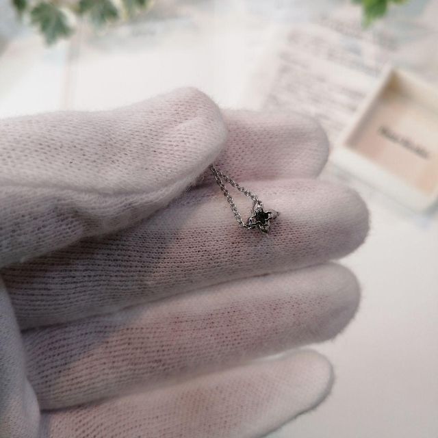 ポンテヴェキオ フラワーダイヤモンドネックレス0.2ct K18ホワイト