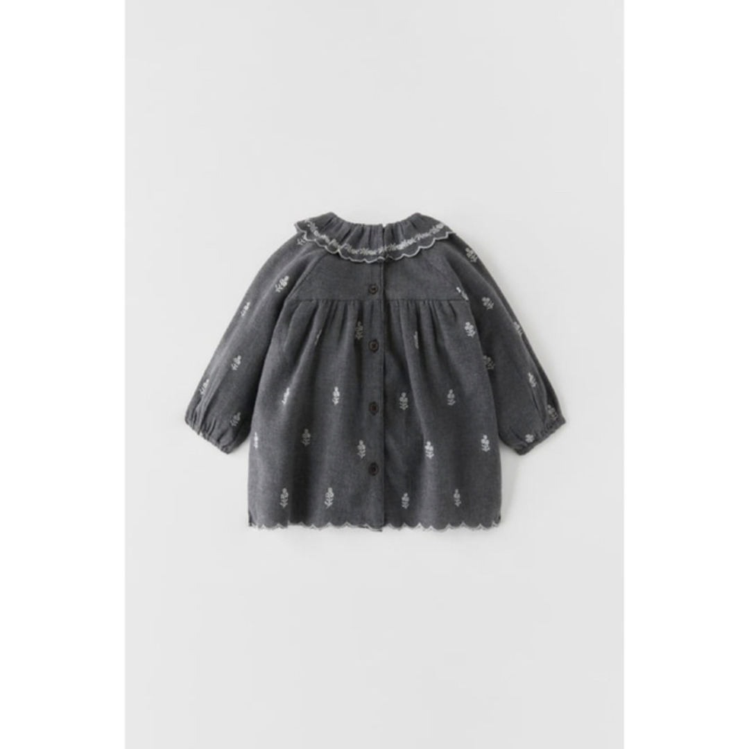 ZARA KIDS(ザラキッズ)のzara baby ザラベイビー || スカラップ エンブロイダリー ワンピース キッズ/ベビー/マタニティのベビー服(~85cm)(ワンピース)の商品写真