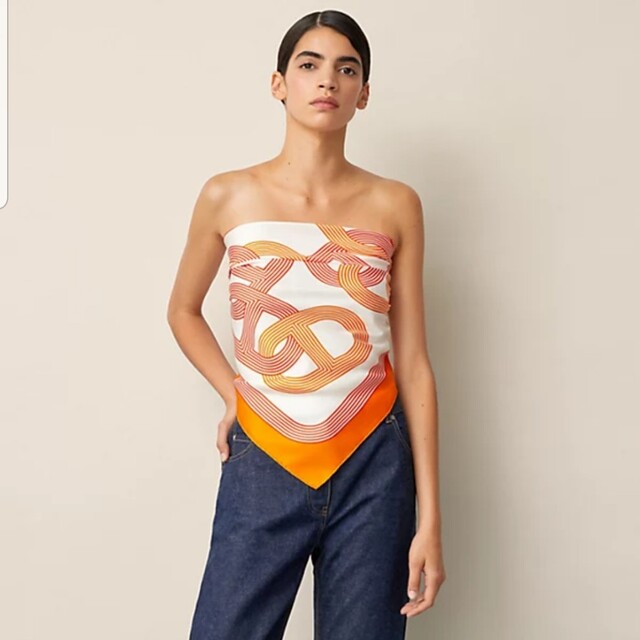 新品 HERMES シェーヌダンクル カレ90 24番地のサーキット-