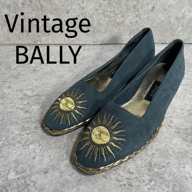 イタリー製 最高級レア BALLY SOLAR ヌバックレザー スリッポン 太陽-