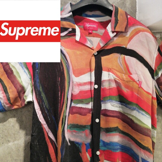 【アート　ローラ着】supreme シュプリームシャツ Reaper Rayon