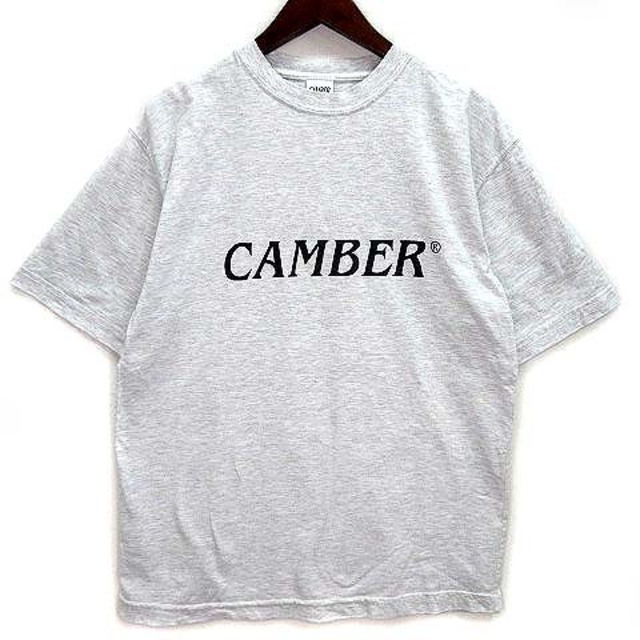 キャンバー CAMBER ファイネスト ロゴ Tシャツ 半袖 USA製 グレー