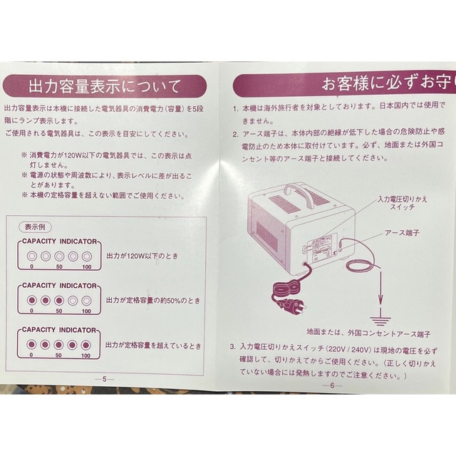 海外用トランス　KODEN STEP DOWM 変圧器 TA-1500 スマホ/家電/カメラの生活家電(変圧器/アダプター)の商品写真