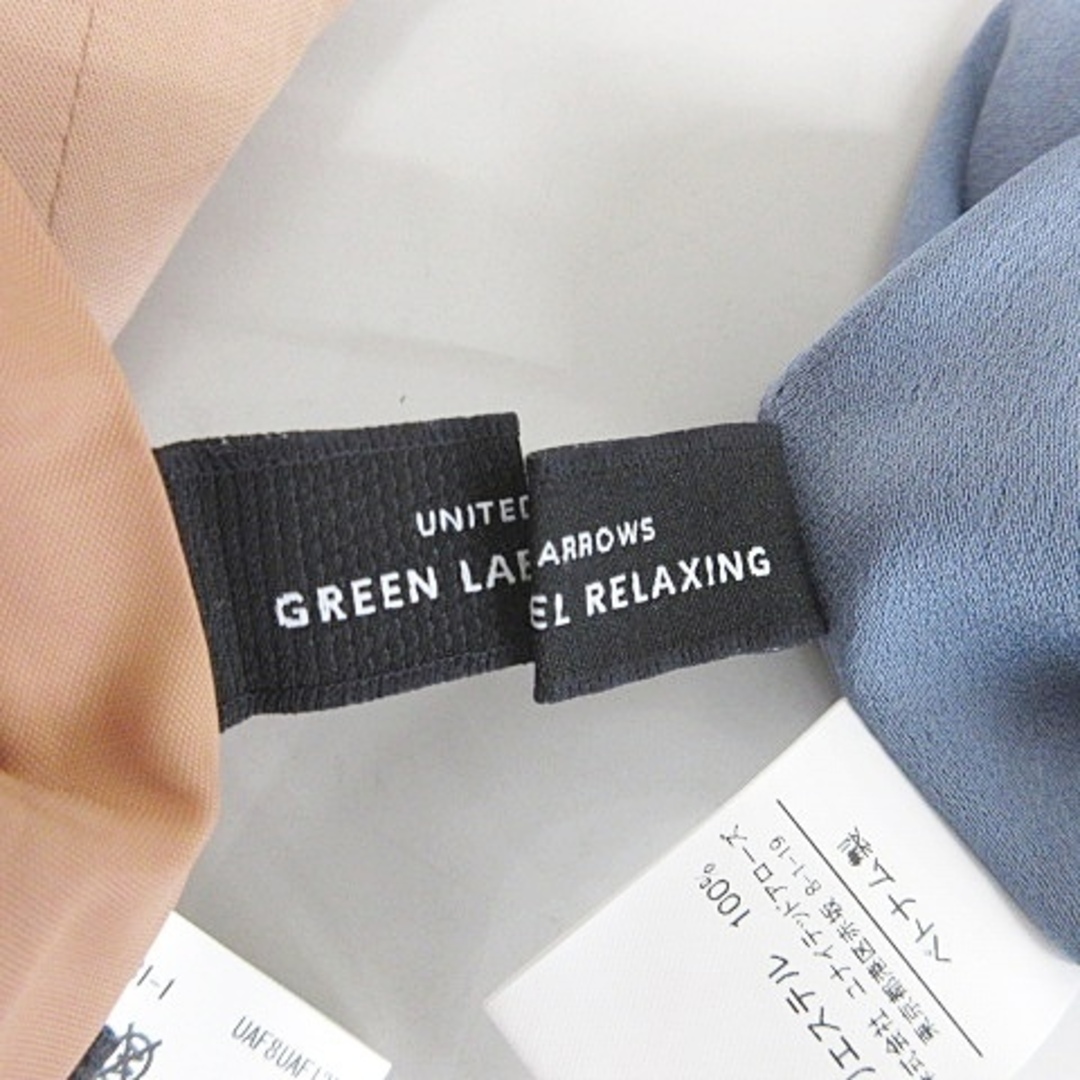 UNITED ARROWS green label relaxing(ユナイテッドアローズグリーンレーベルリラクシング)のグリーンレーベルリラクシング ブラウス パンツ 2枚セット 青 オレンジ 36 レディースのトップス(シャツ/ブラウス(半袖/袖なし))の商品写真