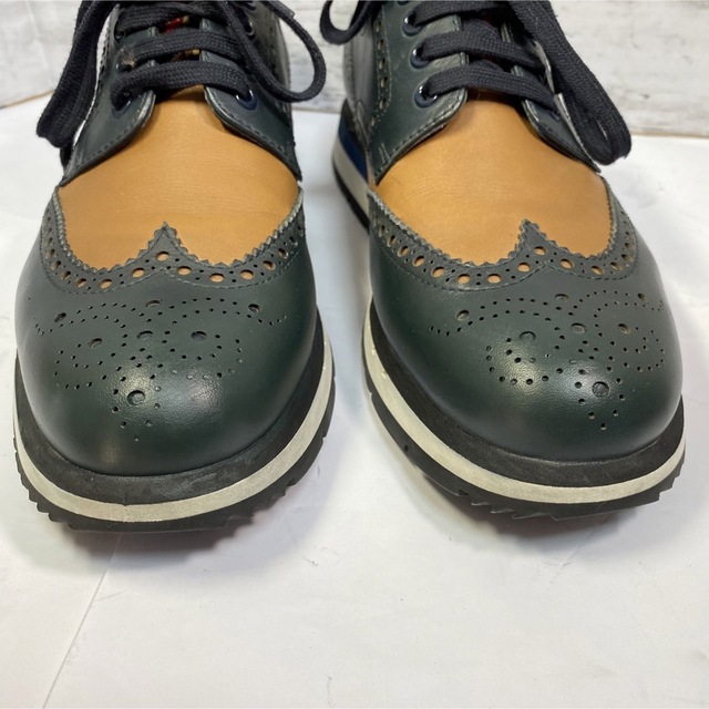 【PRADA】プラダ ウイングチップ カジュアルシューズ バイカラー UK6.5