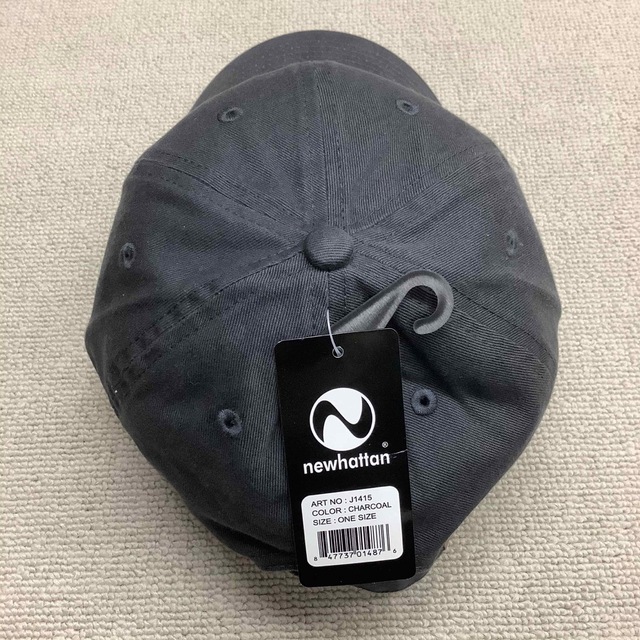 newhattan(ニューハッタン)の新品未使用 ニューハッタンキャップ  メンズレディース兼用 チャコール レディースの帽子(キャップ)の商品写真