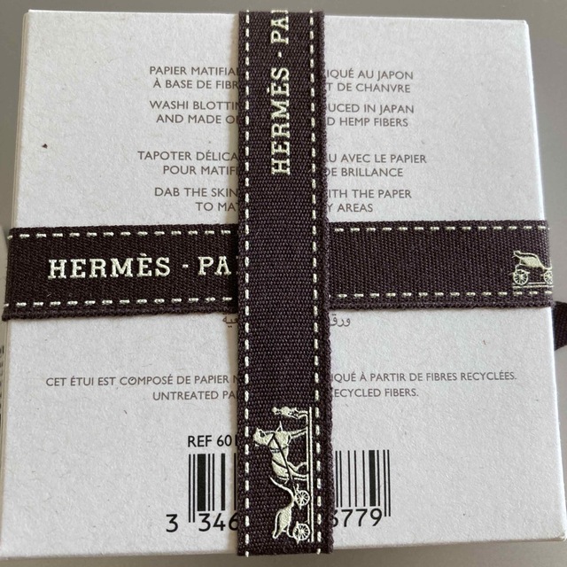 Hermes(エルメス)のHERMESあぶらとり紙 新品未使用 コスメ/美容のメイク道具/ケアグッズ(あぶらとり紙)の商品写真