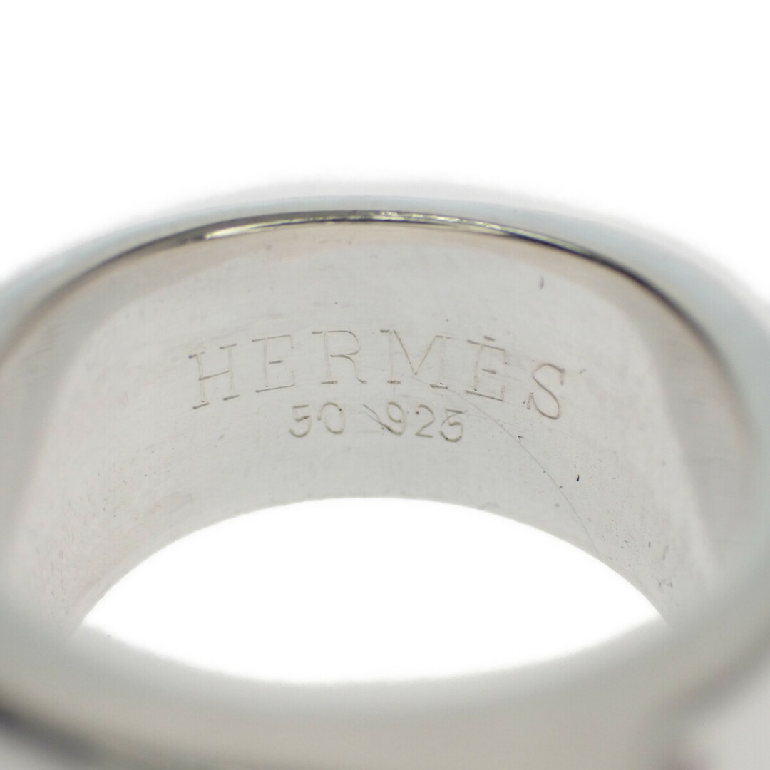 【中古】【ABランク】HERMES エルメス キャンディ リング Ag925 オレンジ #50【ISEYA】 メンズのアクセサリー(リング(指輪))の商品写真