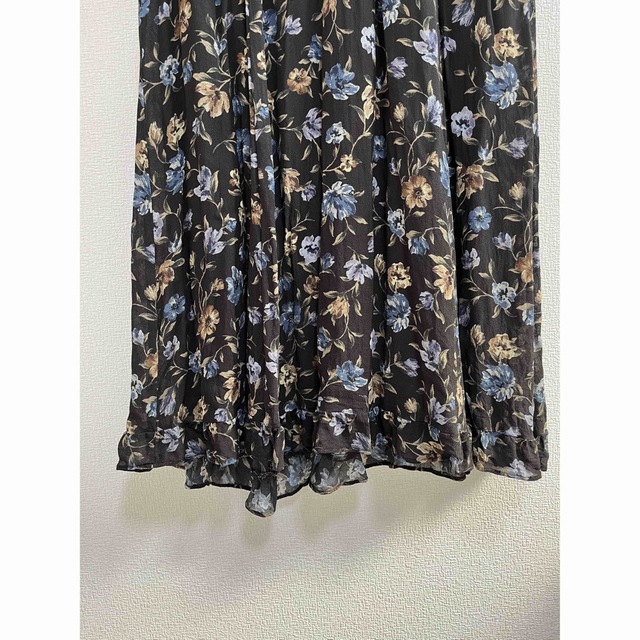 moussy(マウジー)のmoussy ワンピース FLUTTER SLEEVE FLORAL ドレス レディースのワンピース(ロングワンピース/マキシワンピース)の商品写真