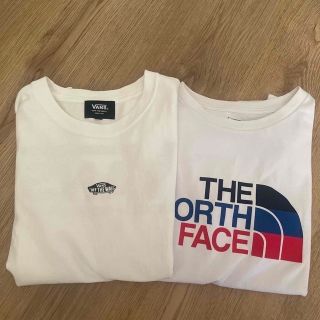 ザノースフェイス(THE NORTH FACE)のノースフェイスTシャツ150  vans Tシャツ150      2ｾｯﾄ(Tシャツ/カットソー)