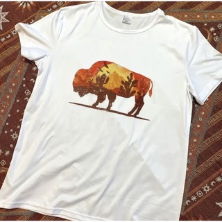 新品 ❤️ バファロー Tシャツ ボエミアン ネイティブ インディアン(Tシャツ(半袖/袖なし))