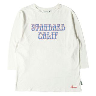 スタンダードカリフォルニア(STANDARD CALIFORNIA)のSTANDARD CALIFORNIA スタンダードカリフォルニア Tシャツ サイズ：L GO HEMP デッドロゴ ヘンプ コットン フットボール Tシャツ カットソー 七分袖 クルーネック 21SS クリーム トップス ロンT ブランド【メンズ】【中古】(Tシャツ/カットソー(七分/長袖))