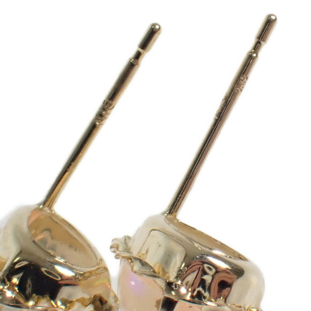 Nランク】K18YG デザイン ピアス ウォーターオパール 0.45ct ゴールド