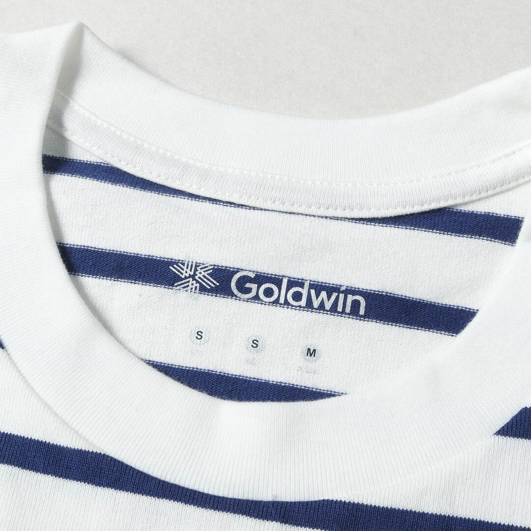 GOLDWIN(ゴールドウィン)のGOLDWIN ゴールドウイン Tシャツ サイズ:M ホリゾンタル ストライプ Horizontal Stripes T-shirt GL62123P リンガーネック ボーダー 半袖 21SS ホワイト ブルー トップス カットソー カジュアル アウトドア ブランド 日本製【メンズ】 メンズのトップス(Tシャツ/カットソー(半袖/袖なし))の商品写真