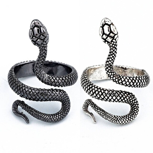 蛇　指輪　リング　レディース　メンズ　ヘビ　スネーク　メンズリング　人気 メンズのアクセサリー(リング(指輪))の商品写真