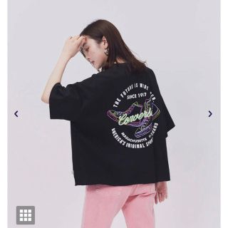 ライトオン(Right-on)のライトオン コンバース シューズプリントティシャツ M(Tシャツ(半袖/袖なし))