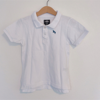 エイチアンドエム(H&M)のH&M 無地 白ポロシャツ 92cm(Tシャツ/カットソー)