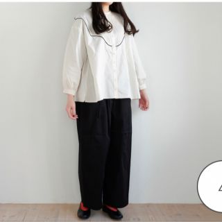 ネストローブ(nest Robe)のオオカミとフクロウ  オオカミと群青のタタン ブラウス(シャツ/ブラウス(長袖/七分))