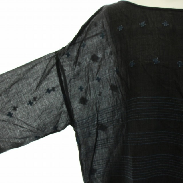 45R(フォーティファイブアール)のフォーティーファイブアールピーエム ブラウス シャツ 五分袖 プルオーバー 刺繍 レディースのトップス(その他)の商品写真