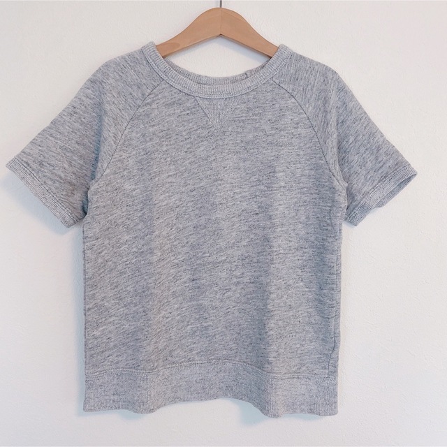 babyGAP(ベビーギャップ)のGAP スウェットTシャツ 杢グレー 110cm キッズ/ベビー/マタニティのキッズ服男の子用(90cm~)(Tシャツ/カットソー)の商品写真