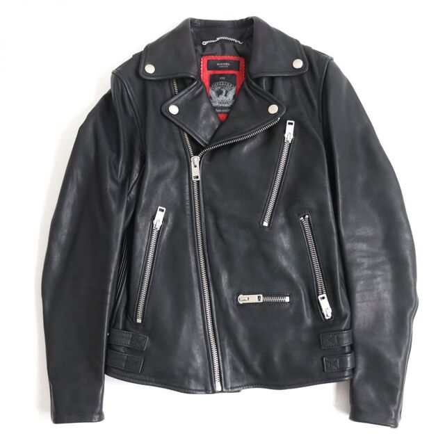 DIESEL - 美品◇DIESEL TIMELESS ディーゼル ラムレザー ダブル