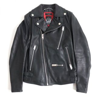 新品 DIESEL ディーゼル ライダースジャケット ラムレザー ダブル レザー