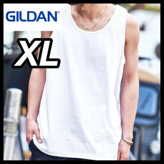 ギルタン(GILDAN)の新品未使用 ギルダン ウルトラコットン 無地タンクトップ 白 ホワイト XL(Tシャツ/カットソー(半袖/袖なし))