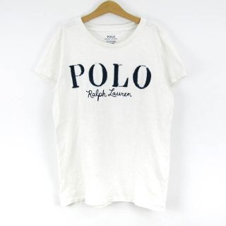 ポロラルフローレン(POLO RALPH LAUREN)のポロ・ラルフローレン 半袖Tシャツ ビックロゴ 丸首 コットン トップス レディース S 160/84Aサイズ ホワイト POLO RALPH LAUREN(Tシャツ(半袖/袖なし))