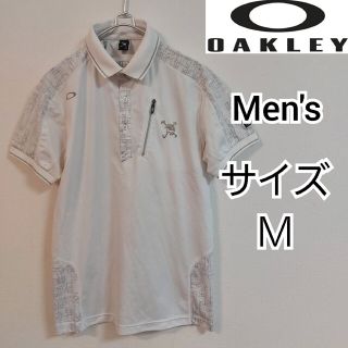 オークリー(Oakley)の【OAKLEY】オークリースカルロゴ/半袖ポロシャツ/ゴルフ/メンズＭ(ウエア)