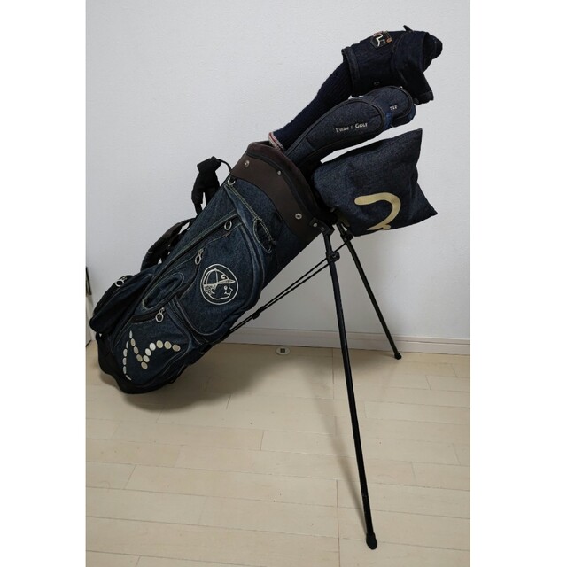 EVISU GOLF キャディバッグ・ヘッドカバー5点-